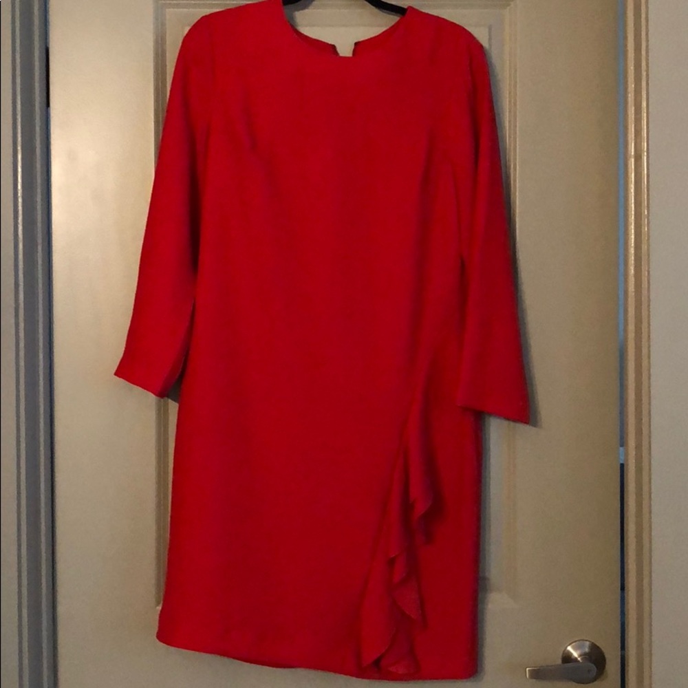 Banana Republic Red Fitted Dress